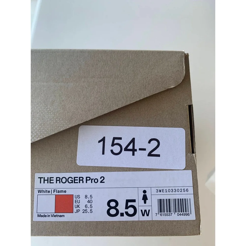 On Running Women's Roger Pro White Pink Orange Tennis Shoes